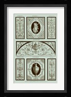 Panel in Celadon I Framed Print