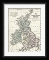 Mitchell's Map of Great Britain & Ireland Fine Art Print