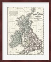 Mitchell's Map of Great Britain & Ireland Fine Art Print