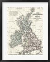 Mitchell's Map of Great Britain & Ireland Fine Art Print