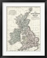 Mitchell's Map of Great Britain & Ireland Fine Art Print