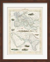 Overland Routes- India & China Fine Art Print