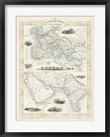 Overland Routes- India & China Fine Art Print