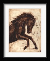 Weathered Equestrian II Framed Print