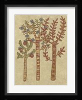 Linen Trees I Framed Print