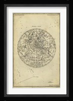 Antique Astronomy Chart I Framed Print