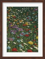 Bright Wildflower Field II Fine Art Print