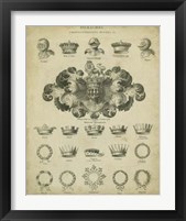 Heraldic Crowns & Coronets I Fine Art Print