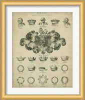 Heraldic Crowns & Coronets I Fine Art Print