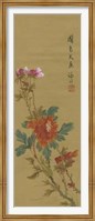 Oriental Floral Scroll I Fine Art Print