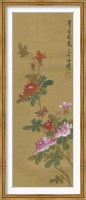 Oriental Floral Scroll IV Fine Art Print