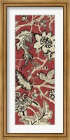 Crimson Embroidery I Fine Art Print
