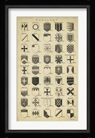 Vintage Heraldry I Framed Print