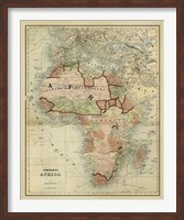 Antique Map of Africa Fine Art Print