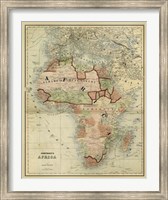 Antique Map of Africa Fine Art Print