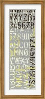 Numbered Letters I Fine Art Print
