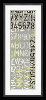 Numbered Letters I Fine Art Print