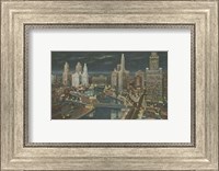 Chicago- Chicago River by Night Fine Art Print