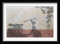 Old Moterbike Shadow Fine Art Print