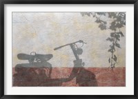 Old Moterbike Shadow Fine Art Print