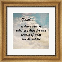 Faith Hebrews 11:1 Against the Sky Fine Art Print