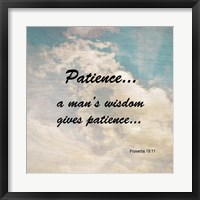 Patience Proverbs 19:11 Against the Sky Fine Art Print