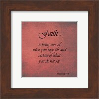 Faith Hebrews 11:1 Fine Art Print