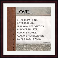 Love is Patient, Love is Kind Fine Art Print