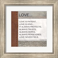 Love is Patient, Love is Kind Fine Art Print