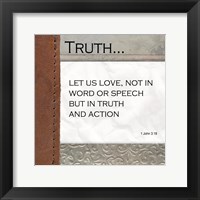 Truth Framed Print