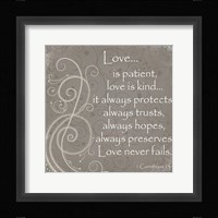 Love Quote Framed Print
