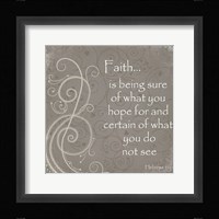 Faith Quote Framed Print
