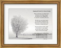 Stopping By Woods On A Snowy Evening Fine Art Print