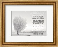 Stopping By Woods On A Snowy Evening Fine Art Print