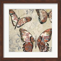 Patterned Butterflies I Fine Art Print