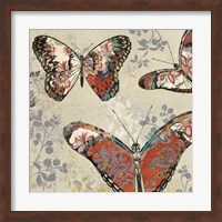 Patterned Butterflies II Fine Art Print