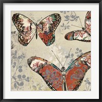 Patterned Butterflies II Fine Art Print