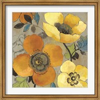 Yellow and Orange Poppies I Fine Art Print