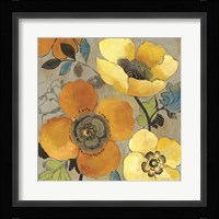 Yellow and Orange Poppies I Framed Print
