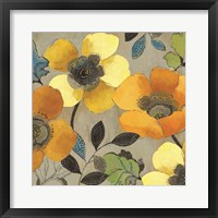 Yellow and Orange Poppies II Framed Print