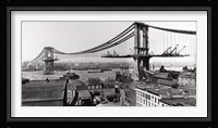 Manhattan Bridge Construction, 1909 Fine Art Print