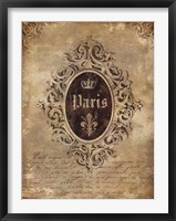 Paris Classique I Framed Print