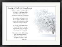 Stopping by Woods on a Snowy Evening by Robert Frost Fine Art Print