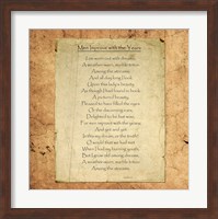 Men Improve With the Years by William Butler Yeats Fine Art Print
