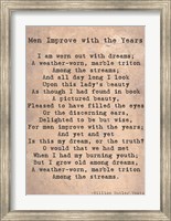 Men Improve With the Years Fine Art Print