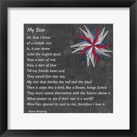 My Star by Robert Browning - gray Fine Art Print