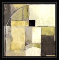 Blues Before Sunrise Yellow and Grey Fine Art Print