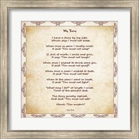 My Fairy by Lewis Carroll - square Fine Art Print