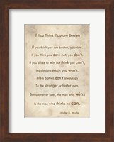 If You Are Beaten by Walter D. Wintle Fine Art Print