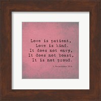 1 Corinthians 13:4 Fine Art Print